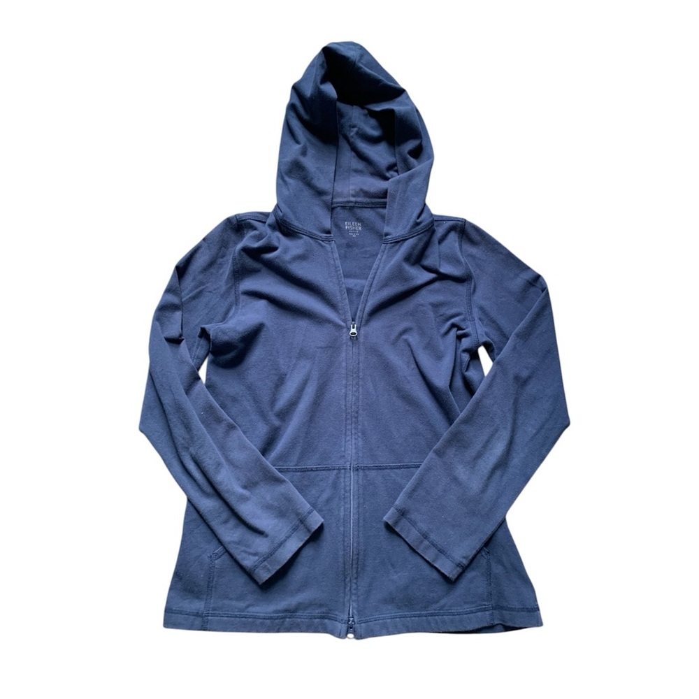 Eileen Fisher Petite Zip Up Hoodie P